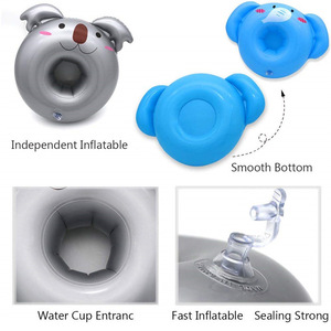 Inflatable Cartoon Animal Beverage Cooler 12 Pack PVC Ice Bucket For Parties Kids Pool Floats - Product Image 5