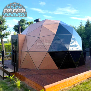 Dôme géodésique en verre 6M 7M, <span class=keywords><strong>tente</strong></span> de glamping <span class=keywords><strong>avec</strong></span> salle de bain <span class=keywords><strong>et</strong></span> <span class=keywords><strong>cuisine</strong></span>, bonne isolation - Product Image 4