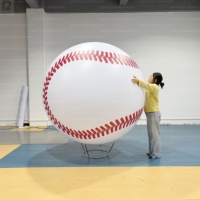Balle de baseball gonflable géante, balle de baseball gonflable surdimensionnée pour les fêtes et événements en plein air