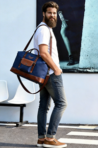 Large Capacity Overnight Weekend Duffel <strong>Bag</strong> <strong>Travel</strong> Carry on Tote Men Retro Sports Gym <strong>Bag</strong> with Adjustable Shoulder Strap - Product Image 6