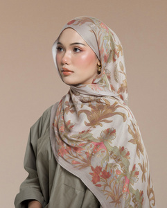 Abbigliamento estivo <span class=keywords><strong>moda</strong></span> in Malaysia abiti da donna musulmani 100% tessuto modale stampato con fiori Premium - Product Image 2