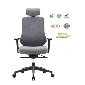 Silla de oficina giratoria de malla metálica con parte trasera de cuero, ejecutiva, ergonómico y moderno - Product Image 2