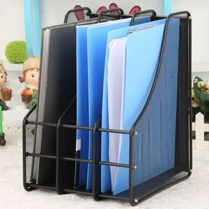 Promotional Price Office Desktop 3-Layer <b>Metal</b> Magazine Rack Used for Document Storage and <b>File</b> Sorting <b>File</b> Trays - Product Image 3