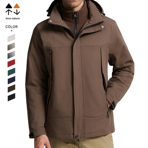 Biểu Tượng Tùy Chỉnh Người Đàn Ông Của Ba-Trong Một Không Thấm Nước Windproof Tất Cả Các Thời Tiết Thể Thao Ngoài Trời Áo Khoác Ấm Dày Cho Mùa Thu Mùa Đông Leo Núi - Product Image 1