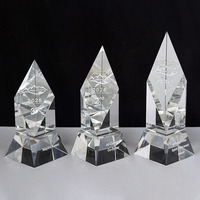 Trophées en cristal transparent de haute qualité, souvenirs d'entreprise personnalisés, cadeaux, décoration artisanale MH-J0961