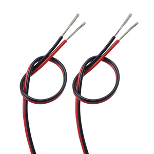 Fita de cabo de fio de silicone, fita plana, fio flexível elétrico 30awg 26awg 24awg 20awg 2pin, cabos de silicone de cobre - Product Image 4