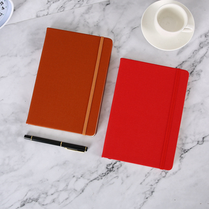 Bìa Nhật ký sinh viên da máy tính xách tay trường máy tính xách tay lưu ý cuốn sách bán buôn giá rẻ PU A5 bìa cứng với ban nhạc đàn hồi da - Product Image 5