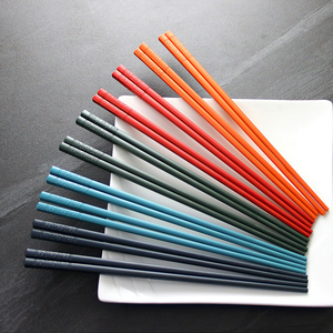Palillos de fibra de vidrio personalizados, palillos japoneses para sushi, juego de palillos chinos reutilizables de colores - Product Image 3