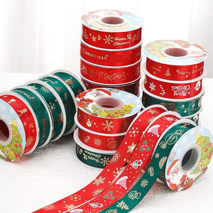 Cintas Navideñas, 18 Rollos de Cinta de Satén de Poliéster de Colores, 1.5cm y 2.5cm, para Manualidades, Envoltura de Regalos y Decoración del Hogar - Product Image 4