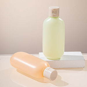 Travel Size <strong>100ml</strong> Flip Top Cap PE Plastic Shampoo <strong>Bottle</strong> Flat Babycare Cosmetic Packaging <strong>Bottle</strong> - Product Image 4