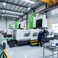 HLC2016 Köprü Tipi CNC İşleme Merkezi Çift Kolonlu Ağır Hizmet Tipi Dikey Freze Tezgahı 5000kg Tabla Yükü