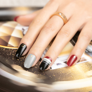 Decoración de <span class=keywords><strong>Uñas</strong></span>, Juego de Adhesivos Brillantes para <span class=keywords><strong>Uñas</strong></span>, Tiras de <span class=keywords><strong>Gel</strong></span> para <span class=keywords><strong>Uñas</strong></span> No Tóxicas, Adhesivos Decorativos - Product Image 6
