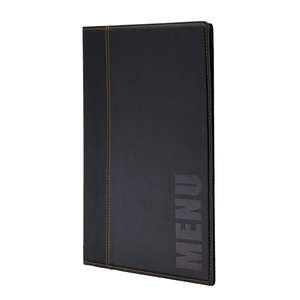 餐厅菜单封面，Segarty 8页双视图菜单支架，带透明亚克力床单，酒单皮革封面，饮料， - Product Image 5