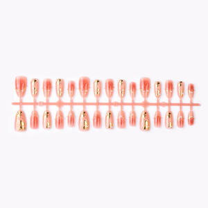 <span class=keywords><strong>Ennio</strong></span> 30 Pièces Faux Ongles à Presser Couvrants Rose Amande, Design Exquis Saint-Valentin, Longue Durée, pour Femmes et Filles, Idéal Soirées - Product Image 5