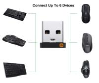 Récepteur Logitech USB Unifying Récepteur Logitech Unifying 6 canaux et récepteur Nano Logitech