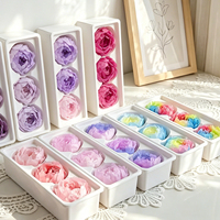 Roses éternelles naturelles préservées de qualité supérieure Austin Rose de 4-5 cm en gros du Yunnan, idéales pour la Saint-Valentin, les mariages, la décoration florale personnalisée et la livraison rapide