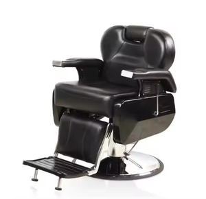 Silla de Barbero de Acero Ajustable con Rotación de 360 Grados, Estilo Moderno, Reclinable, con Bomba Hidráulica, Sintética, para Hotel - Product Image 4