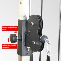 Máquina de entrenamiento integral de Cable único de pared multifuncional EQUIPO DE Fitness de tríceps de pecho de hombro trasero extraíble alto
