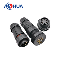 Boîte de jonction pour éclairage extérieur Connecteur de fil LED M20 4A Assembly Male Female Panel Mount Waterproof Cable Plug Solder Type 5pin
