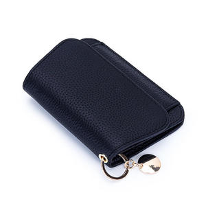 AndoBag Japanese Style Zipper Coin Purse for Women Genuine Cow Leather RFID Short Wallet Fashion Card <b>Holder</b> 2218 - Product Image 5