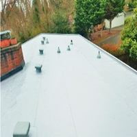 Membrane de toiture TPO thermosoudable 45mil 60mil 80mil pour système monocouche