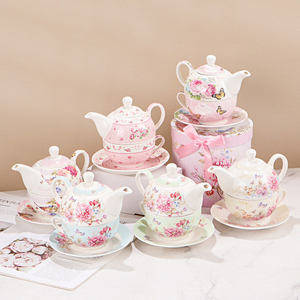 Gift Box Floral Tea <strong>Sets</strong> Ceramic Tea <strong>for</strong> One <strong>Set</strong> Vintage <strong>Teapot</strong> <strong>and</strong> <strong>Cup</strong> <strong>Set</strong> - Product Image 1