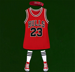 Ventes en gros de maillots de basket-ball pour enfants de haute qualité, robes d'été pour petites filles, robes pour enfants et adultes - Product Image 5