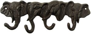 2024 New Antique Cast Iron Elephant Head Wall Decor <strong>Single</strong> <strong>Coat</strong> <strong>Hook</strong> - Product Image 4