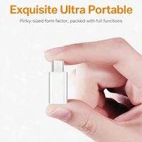 Adaptateur type C vers Micro Usb, charge rapide, transfert de données, convertisseur Otg, coque en aluminium, accessoire Portable pour téléphone et tablette