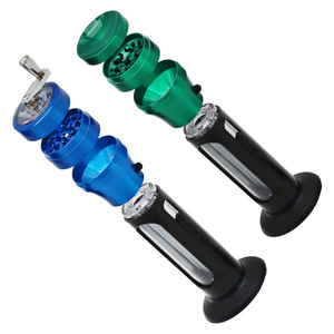 Broyeur <span class=keywords><strong>à</strong></span> manivelle en alliage de zinc avec base conique et fenêtre transparente pour herbes, <span class=keywords><strong>tabac</strong></span> et épices, pour la vente en gros et les entreprises - Product Image 5