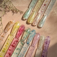 ARNAILO Gel UV Constructeur d'ongles à faible chaleur, écologique, avec paillettes opalescentes et fleurs séchées, sans TPO ni HEMA, pour usage professionnel OEM, 12 couleurs