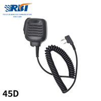 Microphone haut-parleur robuste en plastique Yaesu Vertex 45D MH-45B4B FT-60R avec suppression du bruit, étanche IP54/IP55 pour talkie-walkie portable