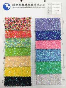 High Chunky <strong>Glitter</strong> Leather Sheets Fabric Multicolored Sexy Circle Design PU Material <strong>for</strong> Making High Heel <strong>Woman</strong> <strong>Shoes</strong> &amp; Boots - Product Image 6