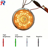 Feu de gabarit latéral LED haute luminosité à motif diamant en AS/ABS électroplaqué pour camions 12V-24V