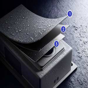 Fregadero de cocina multifuncional de acero inoxidable engrosado, de un solo tanque grande, silencioso, a prueba de olores, para instalar bajo encimera. - Product Image 6