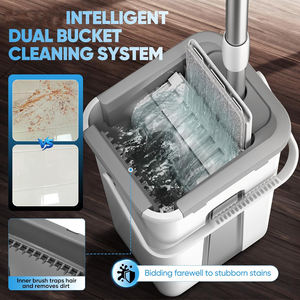 Nouveau Seau Essoreur Commercial 2026 à Séchage Automatique avec Compartiments Séparés pour Eau Propre et Eau Usée pour Nettoyage des Sols - Échantillon Gratuit - Product Image 3