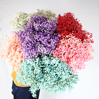 Bouquet de Gypsophile séchée et préservée Zante, blanc, 350-400g, pour mariage, Saint-Valentin, Fête des Mères, Noël, Yunnan