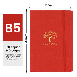 Quaderno A5 Personalizzabile in Pelle PU, Diario <span class=keywords><strong>con</strong></span> Pagine a Righe Spesse e Rilegatura a <span class=keywords><strong>Filo</strong></span> per Scuola - Product Image 5