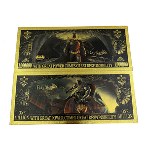 Bat-man américain, un million de dollars us, accessoire de film, billet de banque <span class=keywords><strong>en</strong></span> feuille d'<span class=keywords><strong>or</strong></span> - Product Image 4