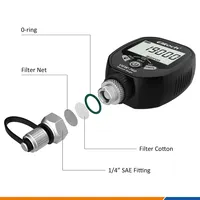 Manomètre numérique sans fil Elitech 0-19000 microns pour réfrigérant, jauge de vide 1/4" SAE VGW-760