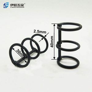 YIWANG Factory Metal Black 30mm Loose Leaf Binder Rings for Calendar - Product Image 3
