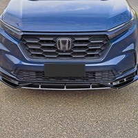 Spoiler de pare-chocs avant en ABS noir brillant, 3 pièces, pour CR-V 2023, installation facile, vente chaude