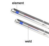 Sonde flexible PT100 RTD de 4 mm * 30 mm, capteur de température PT1000, câble PTFE à 3 fils, détecteur de résistance PT 400C, thermomètre