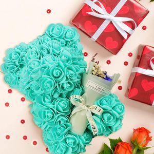 Oso de Peluche de Jabón al por Mayor, Regalo para el Día de San Valentín y Cumpleaños para Mamá, <span class=keywords><strong>Esposa</strong></span>, Hija, Novia - En Caja con Ramo de Rosas - Product Image 2