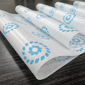 Rollo de papel de regalo de algodón impreso personalizado al por mayor de fábrica, tamaño de corte para empacar ropa, zapatos, alimentos - Product Image 4