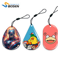 NTAG213 Chip Waterproof Epoxy NFC RFID Keychain Custom Shape Door Lock Access