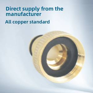 Fuente rápida Conector de pezón de cobre de 4 puntos Rosca interna suave Pistola de pulverización rápida para riego de jardín Lavadora Tubería - Product Image 5