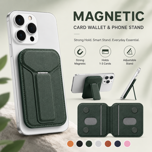 Porte-cartes magnétique universel anti-RFID pour <span class=keywords><strong>iPhone</strong></span> Samsung, support de portefeuille MagSafe, portefeuille de téléphone réglable, vente en gros - Product Image 1