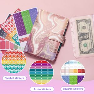 Carnet de budget en cuir PU imprimé <span class=keywords><strong>aquarelle</strong></span> Dunhuang, format A6, avec reliure à anneaux, pour la gestion des finances, idéal comme cadeau, disponible en version transfrontalière Chine - Product Image 1