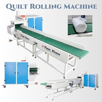 Machine à rouler les couettes automatique, machine à compresser et à emballer les couettes pour la ligne d'emballage de textiles de maison, couettes, édredons et couvertures